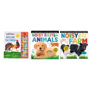 Interactive Sound & Touch Books 3-Book Collection for Toddlers